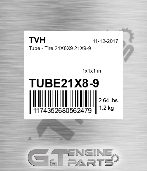 TUBE21X8-9 Tube - Tire 21X8X9 21X9-9