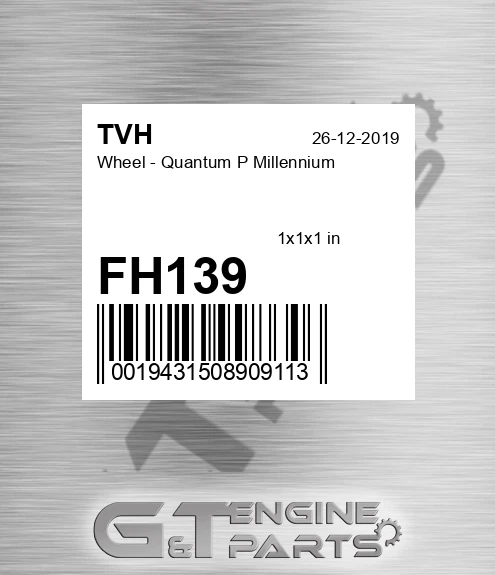 FH139 Wheel - Quantum P Millennium