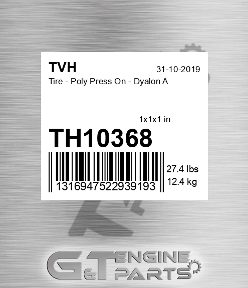 TH10368 Tire - Poly Press On - Dyalon A