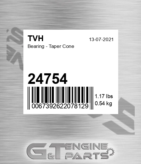 24754 Bearing - Taper Cone