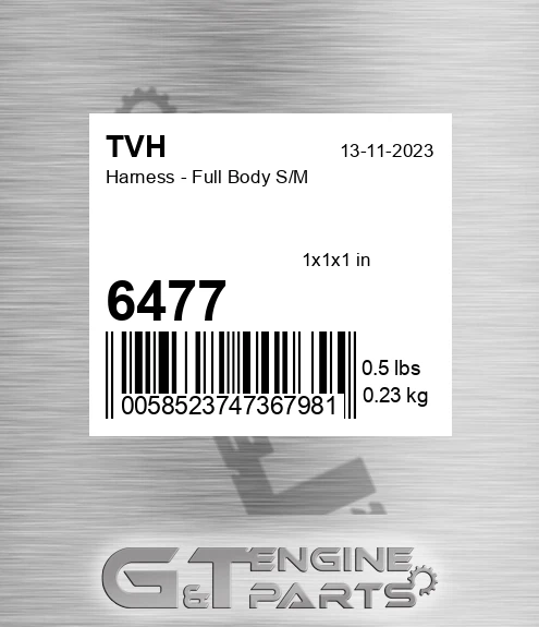 6477 Harness - Full Body S/M