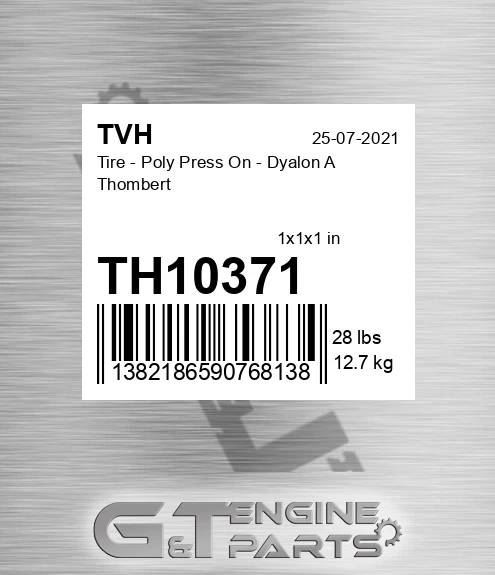 TH10371 Tire - Poly Press On - Dyalon A Thombert