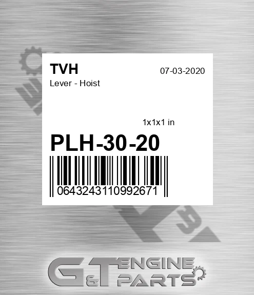 PLH-30-20 Lever - Hoist