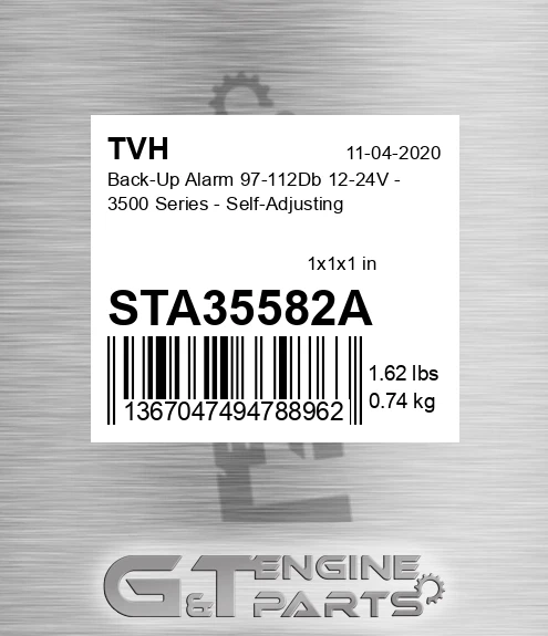 STA35582A Back-Up Alarm 97-112Db 12-24V - 3500 Series - Self-Adjusting