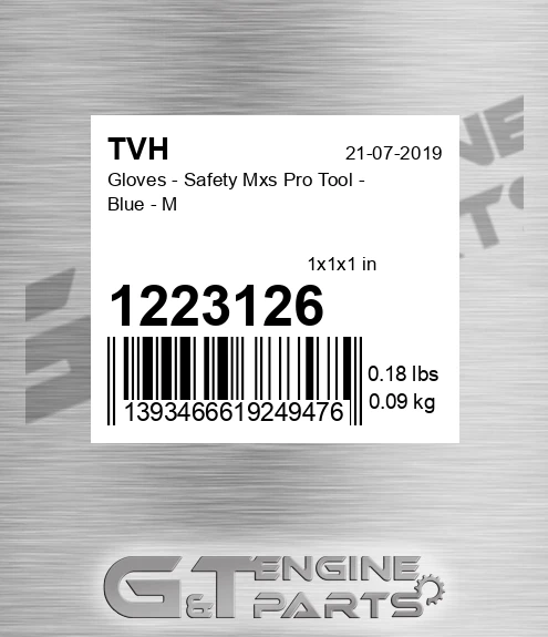1223126 Gloves - Safety Mxs Pro Tool - Blue - M