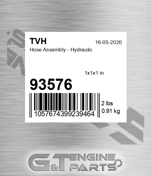 93576 Hose Assembly - Hydraulic