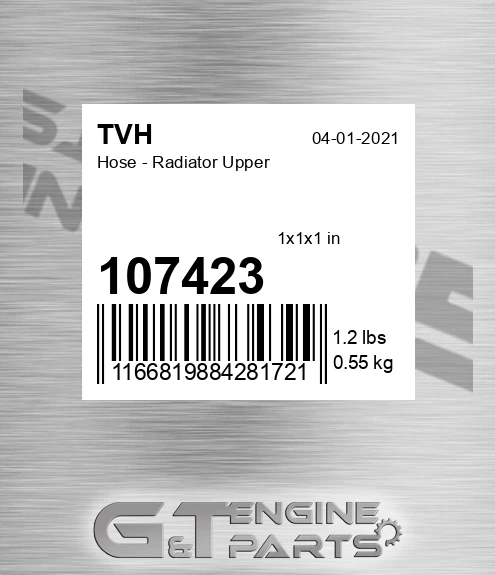 107423 Hose - Radiator Upper