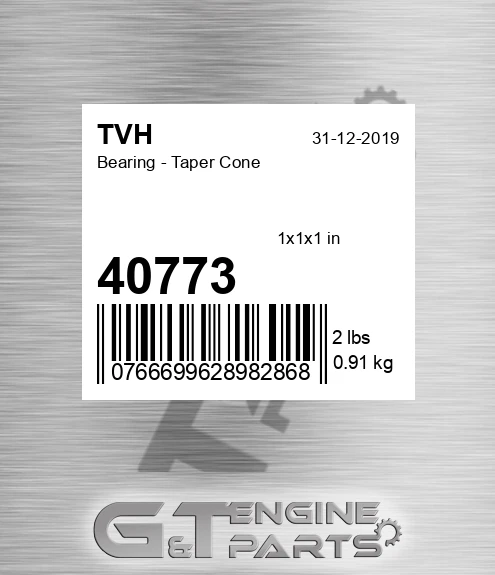 40773 Bearing - Taper Cone