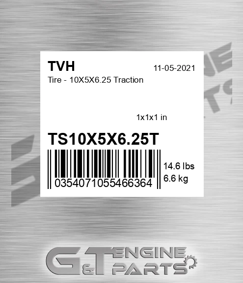 TS10X5X6.25T Tire - 10X5X6.25 Traction