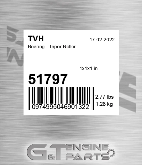 51797 Bearing - Taper Roller