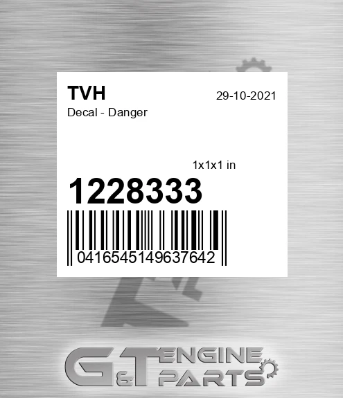1228333 Decal - Danger