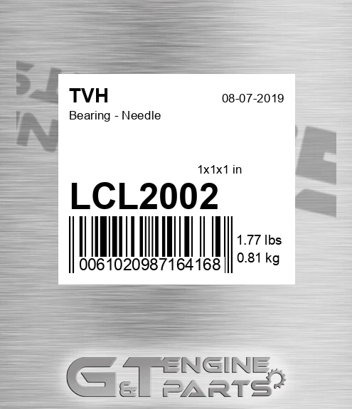 LCL2002 Bearing - Needle