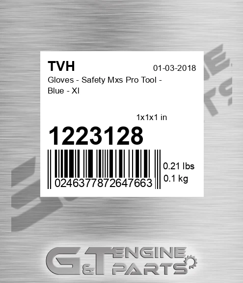 1223128 Gloves - Safety Mxs Pro Tool - Blue - Xl
