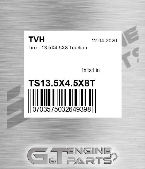TS13.5X4.5X8T Tire - 13.5X4.5X8 Traction