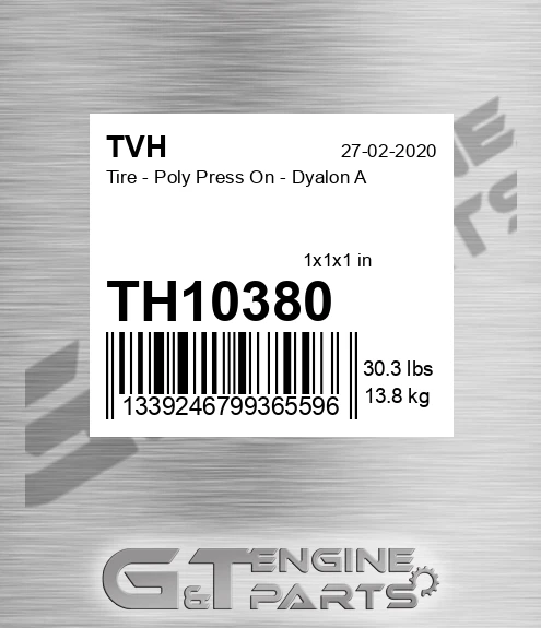 TH10380 Tire - Poly Press On - Dyalon A