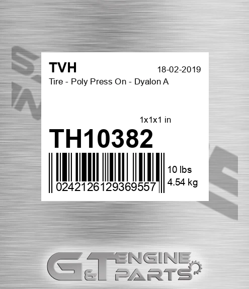 TH10382 Tire - Poly Press On - Dyalon A