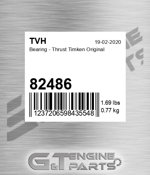 82486 Bearing - Thrust Timken Original