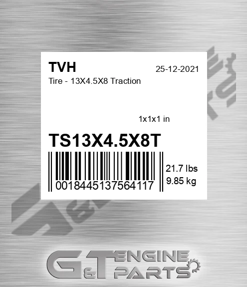 TS13X4.5X8T Tire - 13X4.5X8 Traction
