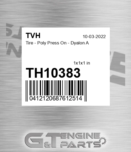 TH10383 Tire - Poly Press On - Dyalon A