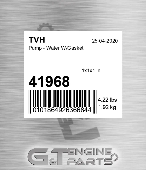 41968 Pump - Water W/Gasket