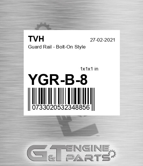 YGR-B-8 Guard Rail - Bolt-On Style