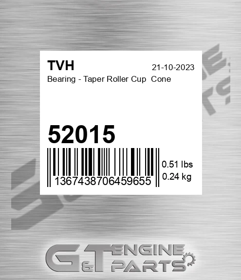52015 Bearing - Taper Roller Cup Cone