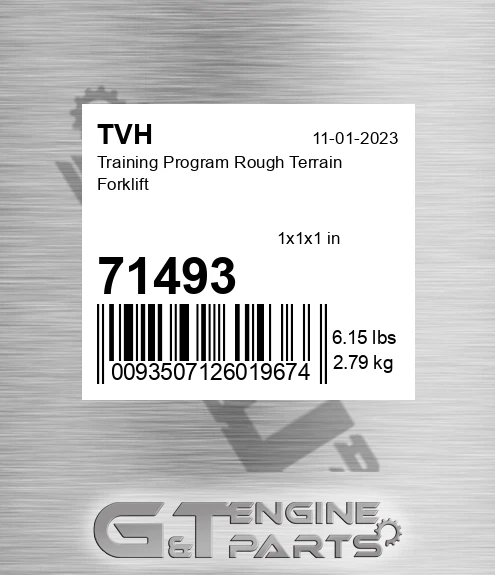 71493 Training Program Rough Terrain Forklift