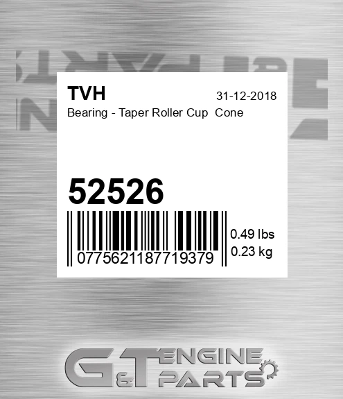 52526 Bearing - Taper Roller Cup Cone