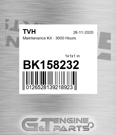 BK158232 Maintenance Kit - 3000 Hours