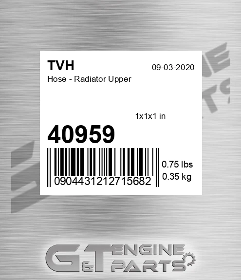 40959 Hose - Radiator Upper