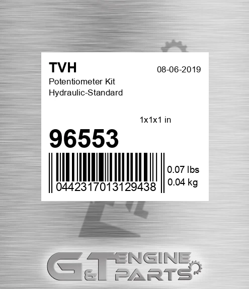 96553 Potentiometer Kit Hydraulic-Standard