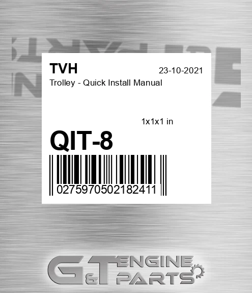 QIT-8 Trolley - Quick Install Manual