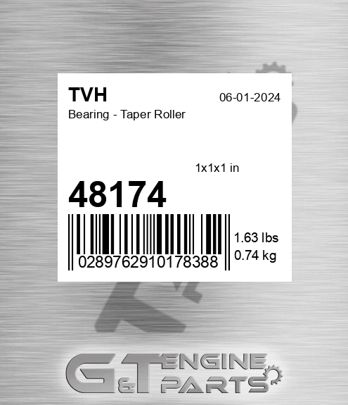 48174 Bearing - Taper Roller