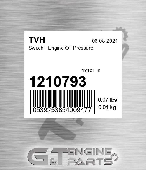 1210793 Switch - Engine Oil Pressure