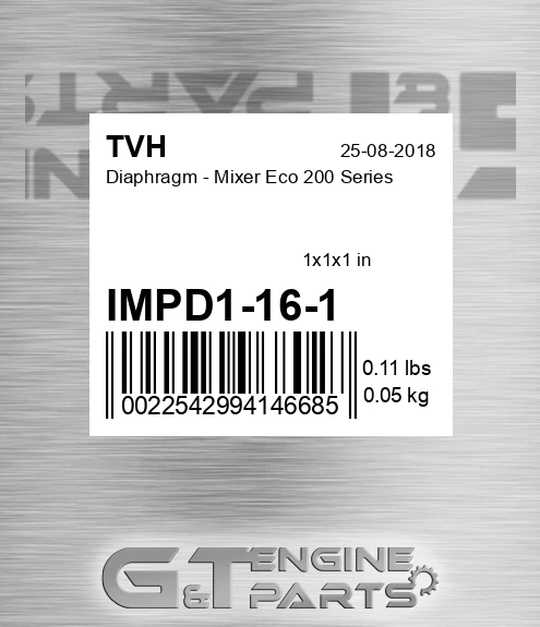 IMPD1-16-1 Diaphragm - Mixer Eco 200 Series