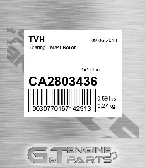 CA2803436 Bearing - Mast Roller