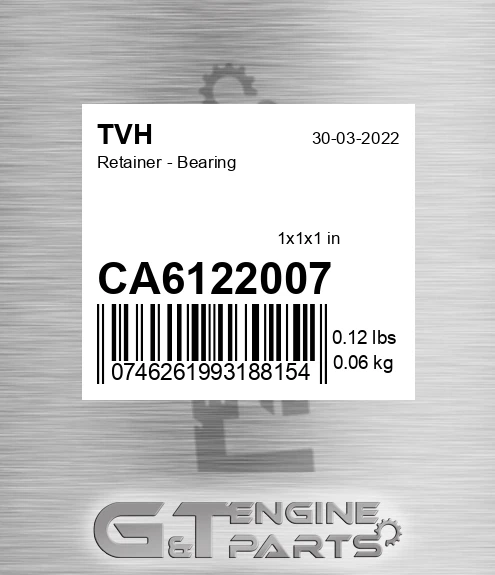 CA6122007 Retainer - Bearing