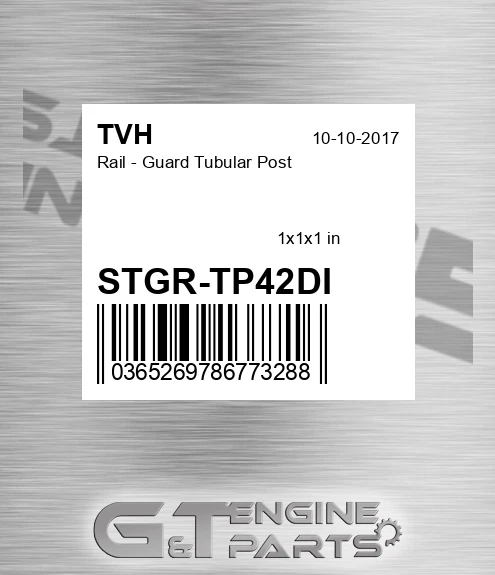 STGR-TP42DI Rail - Guard Tubular Post
