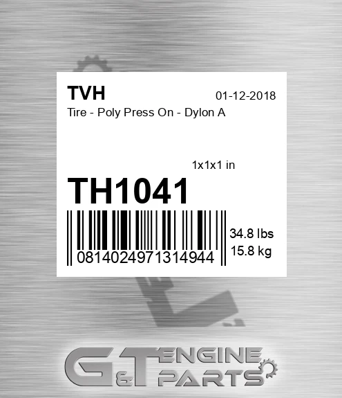 TH1041 Tire - Poly Press On - Dylon A