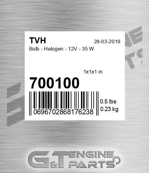 700100 Bulb - Halogen - 12V - 35 W