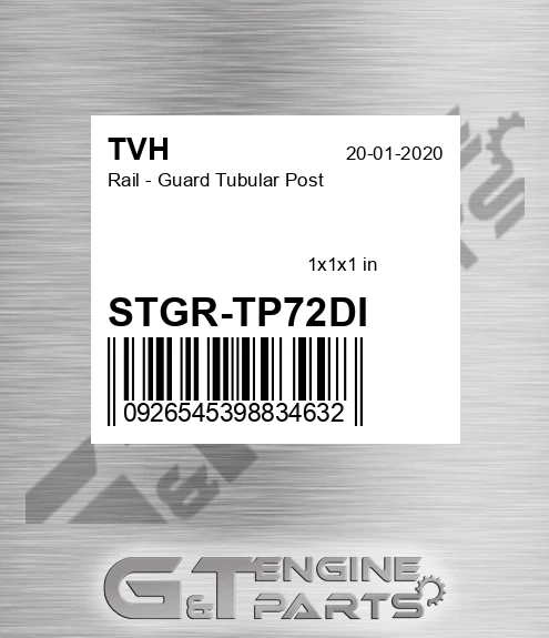 STGR-TP72DI Rail - Guard Tubular Post