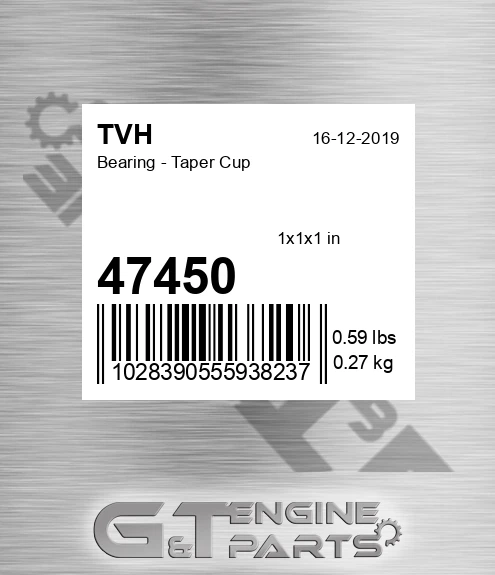 47450 Bearing - Taper Cup