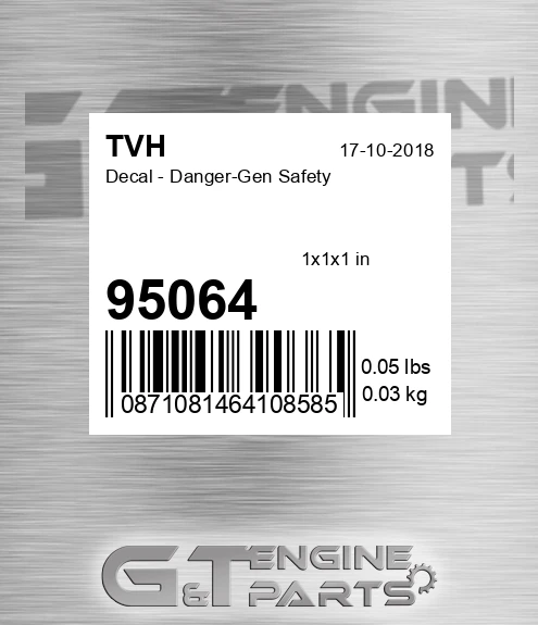 95064 Decal - Danger-Gen Safety