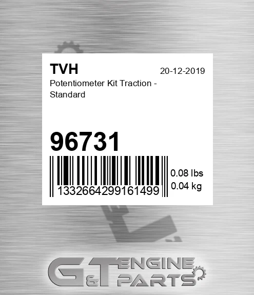96731 Potentiometer Kit Traction - Standard