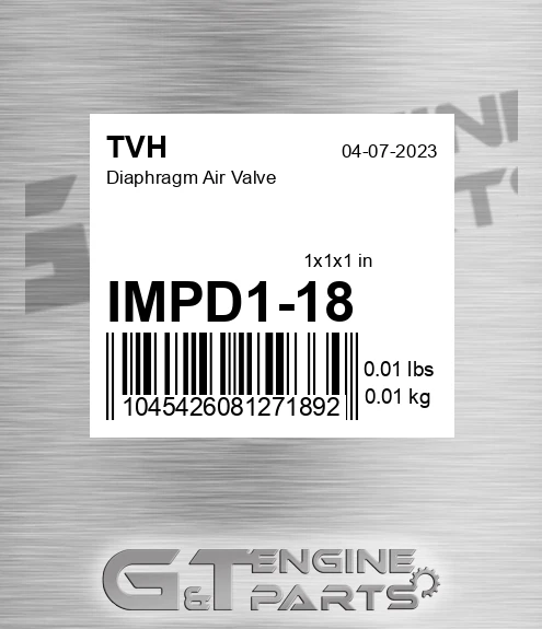 IMPD1-18 Diaphragm Air Valve