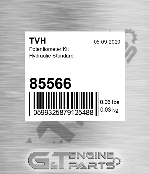 85566 Potentiometer Kit Hydraulic-Standard