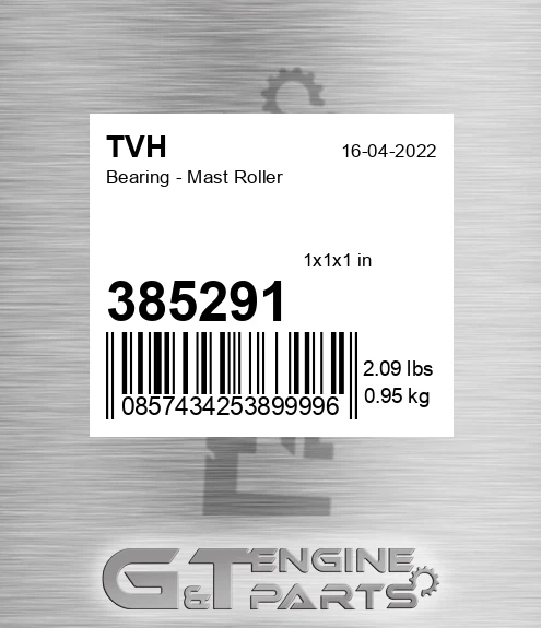385291 Bearing - Mast Roller