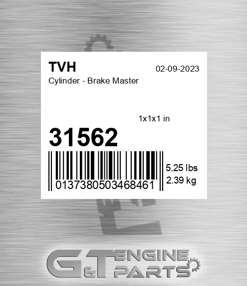31562 Cylinder - Brake Master