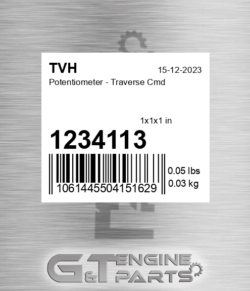 1234113 Potentiometer - Traverse Cmd