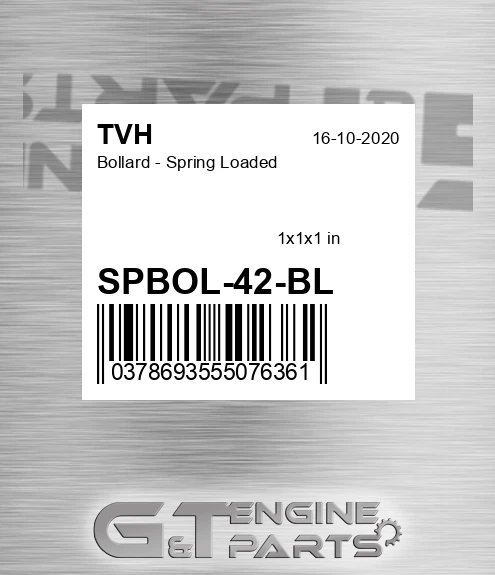 SPBOL-42-BL Bollard - Spring Loaded